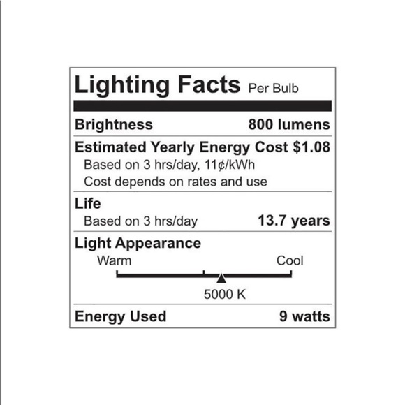GE LED 9W 60W Daylight A19 8 pack 💡💡💡💡💡💡💡💡 - Picture 3 of 5